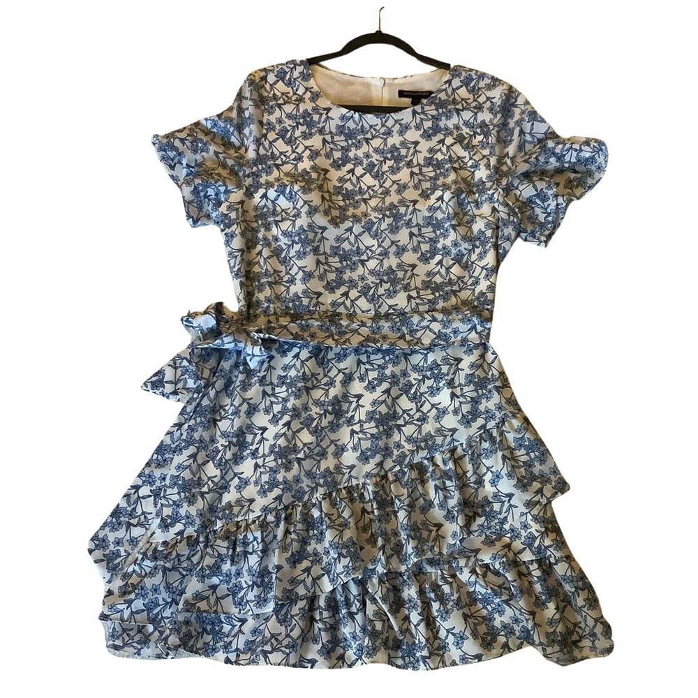 Banana Republic Blue and White Floral Mini Dress